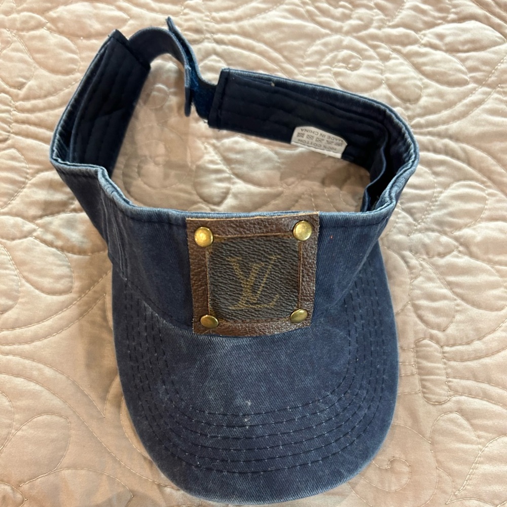 Fun LV Visor - Navy Blue 
Velcro Strap -